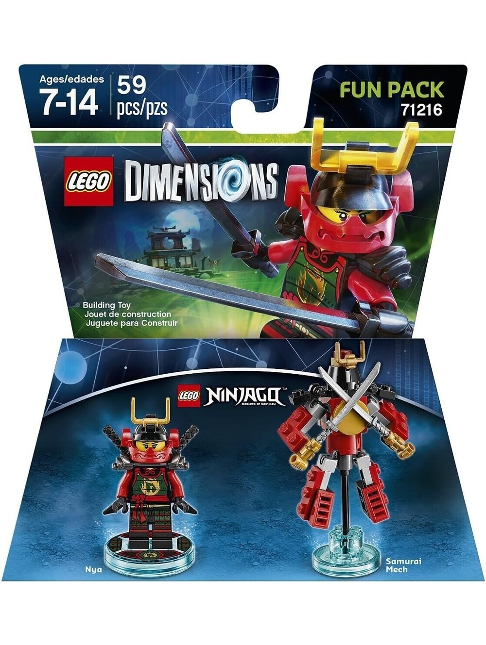 LEGO Dimensions 71216 Nya Fun Pack - Ninjago Samurai X - NEW Sealed Retired